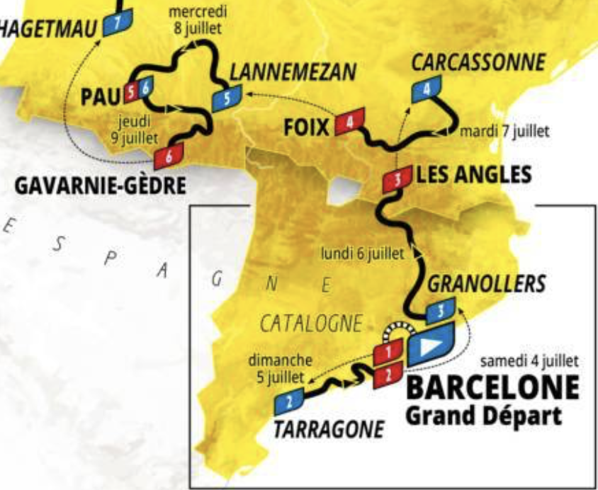 2026 Tour Map Route Map